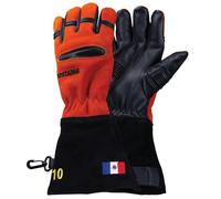 ROSTAING Gant Pompier Pro TREXSMSQUALE-BLSC - Paire de Gants pour Sapeurs-Pompiers - Gant Anti Feu - Gant d'Intervention Cuir pour les Feux de Structures - Haute Résistance à la Chaleur - Gant Rouge