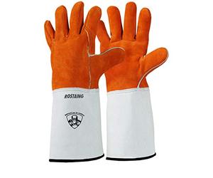 ROSTAING Gant SPLITWELD - Paire de gants Cuir Soudure - Pour Tous les Travaux De Soudage - Résistant à la Chaleur et Métal Liquide - Protection Etincelles - Utilisé pour Soudeurs, Cheminée, Barbecue