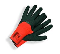 ROSTAING Gants de Manutention Chantier Hiver BTP Maçonnerie | Gant latex orange certifié EN 511. Grip optimal sur pierre et surfaces humides. Pour chantier et maçonnerie.