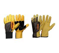 ROSTAING Gants FOREST - Paire de Gants de Protection Pro -Pour les Gros Travaux de Jardinage et la Coupe du Bois & Gants SEQUOIA -Paire de gants de jardinage Cuir- Tous Travaux en Milieu Sec et Humide