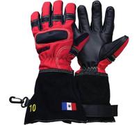 ROSTAING Paire de Gants pour Sapeurs-Pompiers Anti Feu - Gant d'intervention Cuir - Haute Résistance à la Chaleur