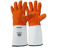 ROSTAING SPLITWELD Gants Soudure Cuir Anti-Chaleur Étincelles Soudeur | Résistant chaleur et métal liquide, protection étincelles, soudeur, cheminée, barbecue, cuir