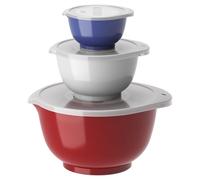 Rosti Mepal Set de bols Margrethe - 6 bols (0,25/0,75/3 L) plastique recyclable Rouge/Blanc/Bleu