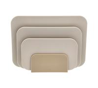 Rosti Planche à découper Choptima. set de 3 pièces et support Humus