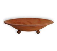 Rostikal Pot de fleurs rond Ø 50 cm avec boules - Décoration de jardin vintage