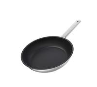 Rostique Poêle antiadhésive 24 cm en acier inoxydable | Adaptée à toutes les cuisinières, Compatible gaz, Compatible induction