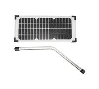 Rosvola Kit de Panneau Solaire 10 W pour Portail Mighty Mule, Panneau de Charge de Batterie Solaire Portable, Conception en Métal Durable, Solution Complète D'énergie