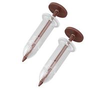 Rosvola Mini Semoir Doseur, Distributeur de Graines Réglable (Brown) | Matière plastique, conception flexible, adaptée aux petites graines, idéale pour le jardinage