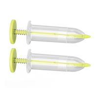 Rosvola Mini Semoir Doseur, Distributeur de Graines Réglable (Yellow) | Matière plastique, conception flexible, adaptée aux petites graines, idéale pour le jardinage