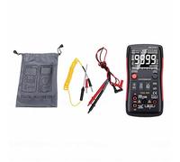 Rosvola Multimètre Numérique à Plage Automatique 9999 Points True RMS, Mesure la Tension AC DC, la Résistance, la capacité, la Température NCV avec Conception de Bouton et étui pour les électriciens
