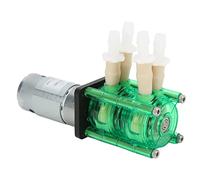 Rosvola Pompe Péristaltique à Haut Débit, Pompe Doseuse de Liquide Résistante à la Corrosion à Double Tête pour Applications Chimiques de Laboratoire, Tube BPT 700 Ml/min (DC24V)