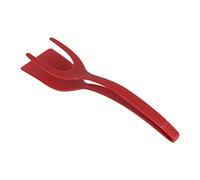 Rosvola Spatule à œufs Haute Température pour Retourner et Retourner Facilement, Outil de Cuisine Antiadhésif pour le Pain et les Crêpes, 1 unité, Matériau PPA (rouge)