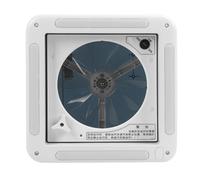 Rosvola Ventilateur D'extraction de Plafond avec Lumière LED pour Camping-cars et Bus, Commande Manuelle 12 V, adapté pour Grille D'aération 11 X 11 Pouces