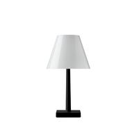 Rotaliana Dina T1 - Satin Collection Tischleuchte, noir mat, abat-jour blanc