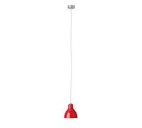 Rotaliana Luxy H5 Pendelleuchte, câble blanc, abat-jour rouge brillant