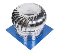 Rotatif Toit Extracteur De Fumées, Turbine De Ventilation De Toit Sans Alimentation, Capuchon D'aération De Ventilateur D'extraction De Toiture, Ventilateur D'air De Cheminée Acier Inoxydable(200mm/7.