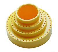 Rotating Drill Bit Organizer 360° Storage Box Plastic(Yellow) | 360-degree spin, quick tool retrieval, organized drill bits, compact plastic design, workshop essential
