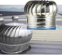 Rotating Roofing Wind Turbine Ventilator Vents Cap for Houses Factory Farm | 304 Stainless Steel Industrial Scientific Roof Mounted Attic Ventilator(500mm/19.6 in)