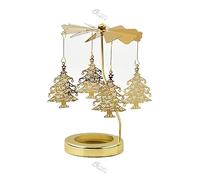 Rotation Photophore Bougie, Bougeoir Noel Table, Bougeoir Decoratif, Bougeoir Verre, pour La DéCoration De NoëL, La DéCoration De Meubles, Les Cadeaux De NoëL (Arbre de Noël)