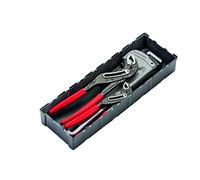 Rothenberger 1000002189 Lot de 3 pinces avec aluminium | Boîte à outils avec pinces pour pompe à eau auto-bloquantes | ROBOX réutilisable | pour différents types de tuyaux jusqu'à Ø 2" Gris