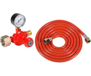 ROTHENBERGER Industrial Régulateur Manomètre 0,5-4 bar Tuyau 5m Flammeur 3/8" 5&11kg Bouteilles de gaz - 1500005312