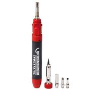 ROTHENBERGER Industrial Set Micropen 1300 Fer à souder à gaz | Fer à souder | incl. 4 x pointe de soudure | Température de travail : environ 450 °C - 600 °C | rechargeable | Travaux de soudure fine