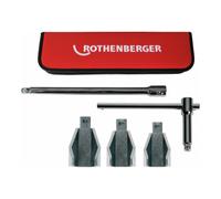 ROTHENBERGER Kit d'écrous de robinet de stationnement, SW27-36, avec poignée et rallonge - 100109