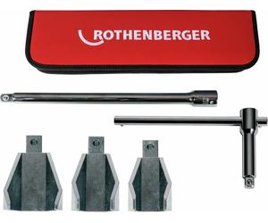 ROTHENBERGER Kit d'écrous de robinets, SW32-47, avec poignée et rallonge - 100110