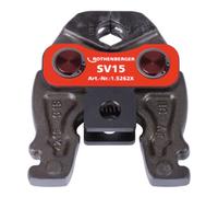 ROTHENBERGER Mâchoire de presse Compact V/SV 19 kN l. nominale 15 mm métal / métal non ferreu Quantité:1