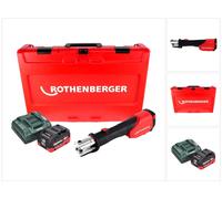 Rothenberger ROMAX 4000 Sertisseuse sur batterie 18 V électro-hydraulique + 1x batterie 10,0 Ah CAS + chargeur + coffret