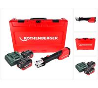 Rothenberger ROMAX 4000 Sertisseuse sur batterie 18 V électro-hydraulique + 2x batterie 10,0 Ah CAS + chargeur + coffret