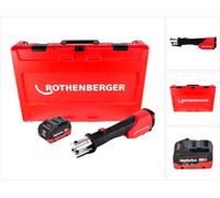 Rothenberger ROMAX 4000 Sertisseuse sur batterie 18 V électrohydraulique + 1x batterie 10,0 Ah CAS + coffret - sans chargeur