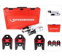 Rothenberger ROMAX AC ECO Set TH 230 V Sertisseuse type C pour fonctionnement sur secteur en coffret de transport + 3 x mâchoires de sertissage ( 15730 )