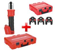 Rothenberger ROMAX NANO Sertisseuse sur accu 18 V 34 kN CAS + 3 pcs. jeu de mâchoires TH + Rocase - sans accu, sans chargeur