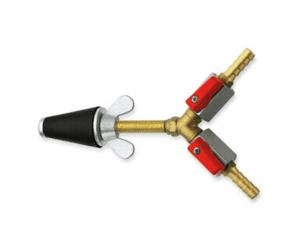 ROTHENBERGER Rothenberger Bouchon de test gaz, conique, taille 1, 1/2"-1", 2x robinet Quantité:1