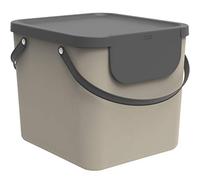 Rotho Bac de séparation des déchets Albula 40 l pour la cuisine PP sans BPA Cappuccino/Anthracite