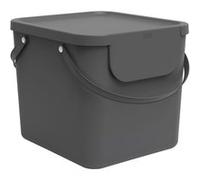 Rotho Albula Système de séparation des déchets 40l pour la cuisine, Plastique (PP) sans BPA, anthracite Gris G