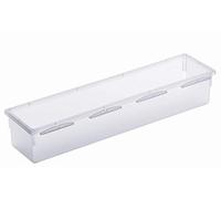 Rotho Basic boîte de classement modulaire 30x8 cm pour tiroirs, Plastique (PP) sans BPA, transparent, (30.0 x 8.0 x 5.0 cm)