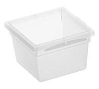 Rotho Basic boîte de classement modulaire 8x8 cm pour tiroirs, Plastique (PP) sans BPA, transparent, (8.0 x 8.0 x 5.0 cm)