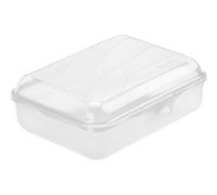 Rotho Fun boîte à lunch 1.25l avec fermeture par clic, Plastique (PP) sans BPA, transparent, 1.25l (19.5 x 14.5 x 6.5 cm)