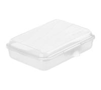 Rotho Fun boîte à lunch plate de 0,45l avec fermeture à clic, Plastique (PP) sans BPA, transparent, 0.45l (16.0 x 11.0 x 4.0 cm)