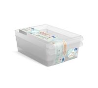 Rotho Loft Accessoires Cuisine Organiseurs de Réfrigérateur Lot de 3 PP | Organisation du réfrigérateur, lot de trois boîtes transparentes, adaptées au contact alimentaire, contenu visible, PP