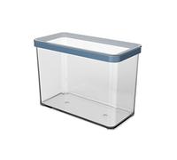 Rotho Loft Boîte de conservation avec couvercle 2,1 l | Récipient pour conservation des aliments | Hermétique & alimentaire | Empilable & gain de place | Compatible lave-vaisselle | Transparent/bleu