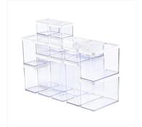 Rotho Loft boîte hermétique alimentaire 19 pièces 0,5 à 3,2 L blanc PP | Bac de rangement, boîte de rangement plastique, joint en silicone hermétique, empilables, contenu visible, lave-vaisselle