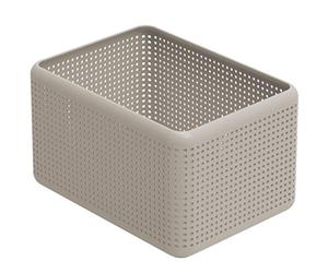 Rotho Madei Boîte de rangement 13l, Plastique (PP) sans BPA, cappuccino, 13l (32.6 x 23.8 x 18.8 cm)