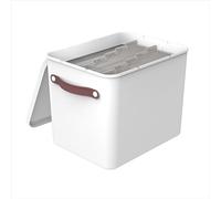Rotho MyPaper Boîte d'archivage de documents My Paper Plus Plastique (PP) sans BPA Blanc/Bleu 40 x 29,2 x 29,8 cm