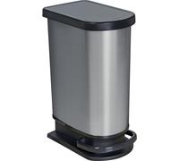Rotho Paso Pedal Bin 50L Carbon Metallic