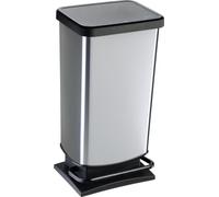 Rotho Pedaalemmer Paso 35 x 30 x 68 cm - 40 l Zilver Kunststof (522863)