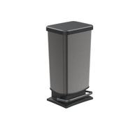 Rotho Poubelle à pédale plastique PASO 40 l gris
