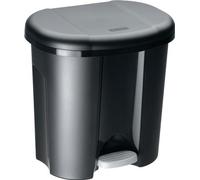 Rotho Poubelle à pédale plastique Trio nombre de compartiments 3 40 l noir
